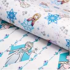 Бумага упаковочная глянцевая двусторонняя "Холодное сердце. Анна и Эльза", 60*90 см